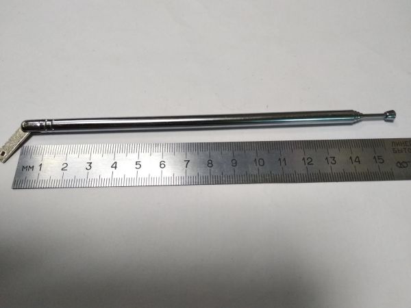 Антена металева телескопічна монтажна №1011