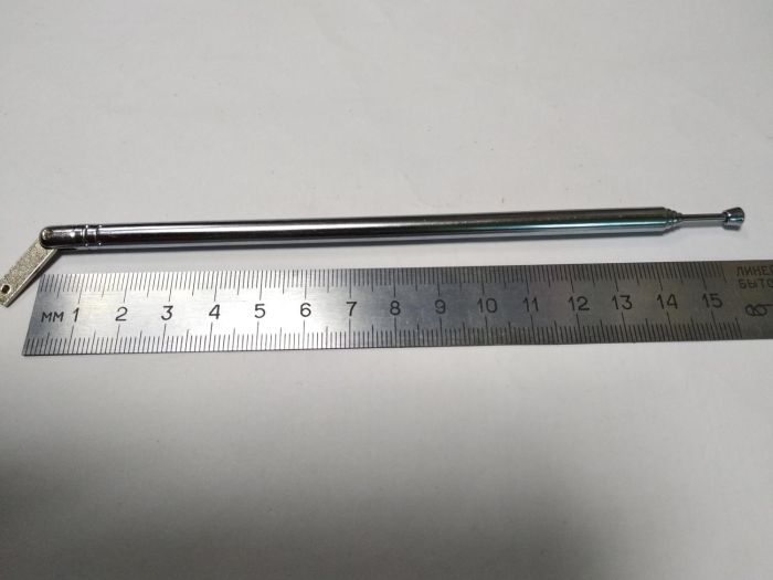 Антена металева телескопічна монтажна №1011