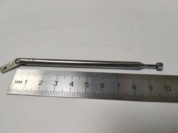 Антена металева телескопічна монтажна №100