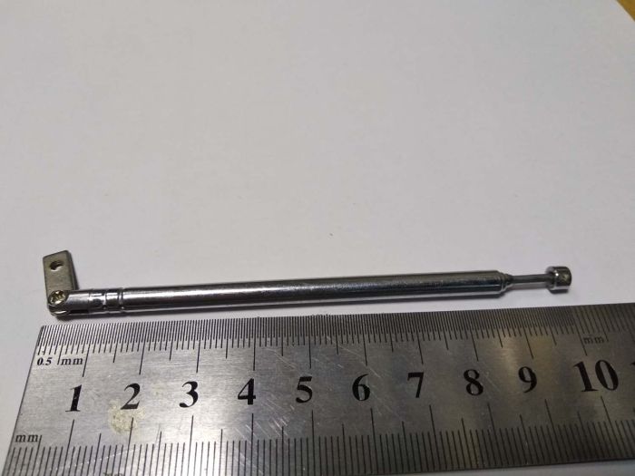 Антена металева телескопічна монтажна №1017