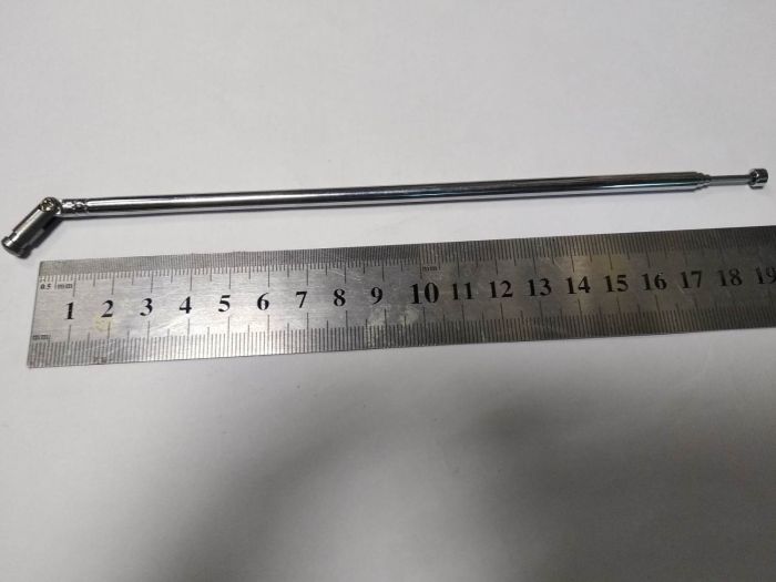 Антена металева телескопічна монтажна №113