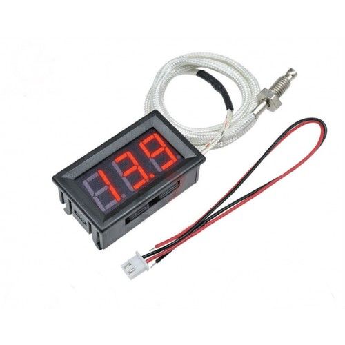 Термометр XH-B310 цифровий вбудований -30 ~ 800C з термопарою К-типу ЧЕРВОНИЙ 12V