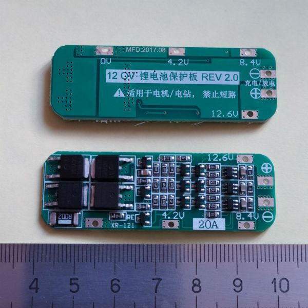 КОНТРОЛЕР ЗАРЯДУ-РАЗРЯДУ ДЛЯ 3-Х LI-ION АКУМУЛЯТОРІВ 18650 XR121 20A 12.6V