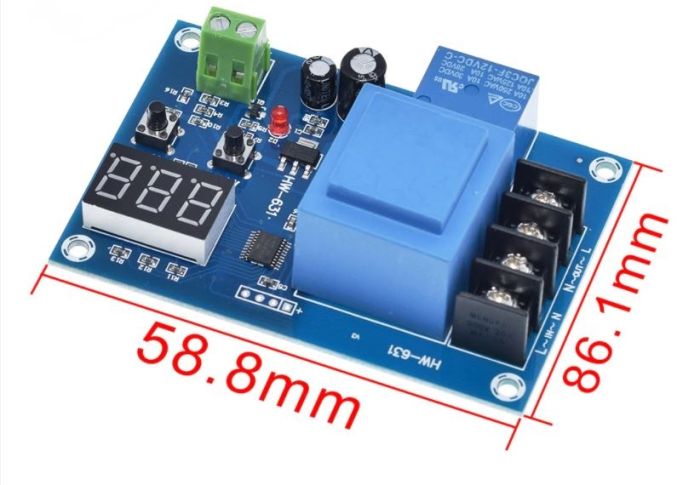 УНІВЕРСАЛЬНИЙ КОНТРОЛЕР ЗАРЯДУ АКУМУЛЯТОРНИХ БАТАРІВ HW-M633 (HW-M602) 3,7-120 В З ІНДИКАТОРОМ