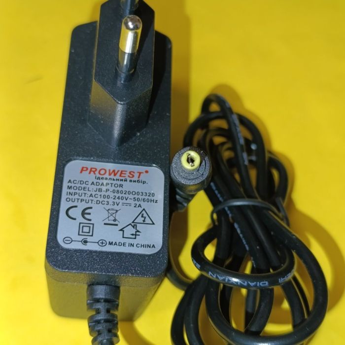Блок питания 3.3В 2А штекер 4.0/1.7 стабилизированный импульсный адаптер