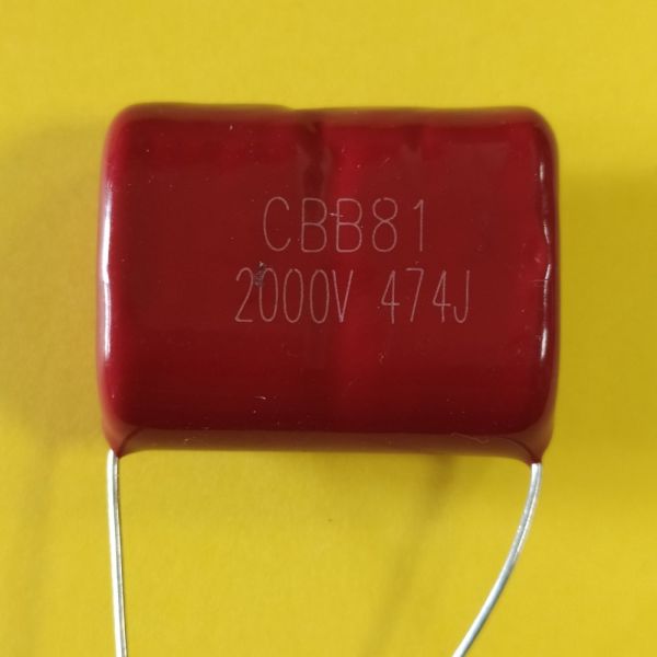 0,47мкф 2000в 10% (34*26*15) p=31mm CBB-81 пленочный конденсатор