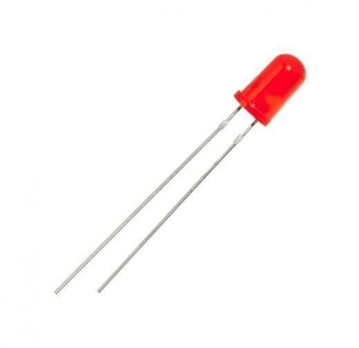 Світлодіод 5мм 3В червоний 5013LRD 120мкд 60° дифузна лінза