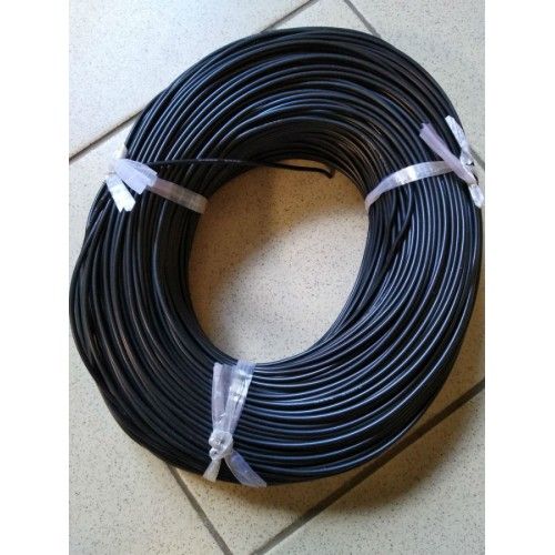 Кабель живлення силіконовий, 16AWG, чорний, (1метр)