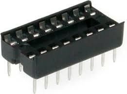 DS1009-16 (SCS-16) DIP крок 2.54мм вузька панелька 16 контактів CONNFLY