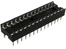 DS1009-28 (SCS-28) DIP крок 2.54мм вузька панелька 28 контактів CONNFLY