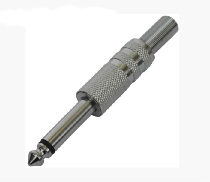 ШТЕКЕР 6,35ММ МОНO З НАСІЧКОМ, КОРПУС МЕТАЛ