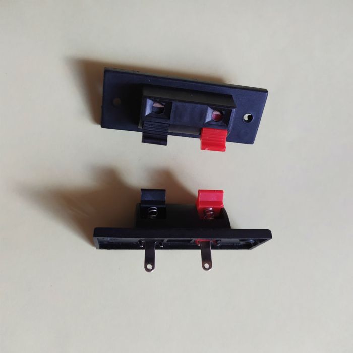 Гніздо акустичне (затискач) 2-х контактне на прямокутній панелі 51,8*21,6мм