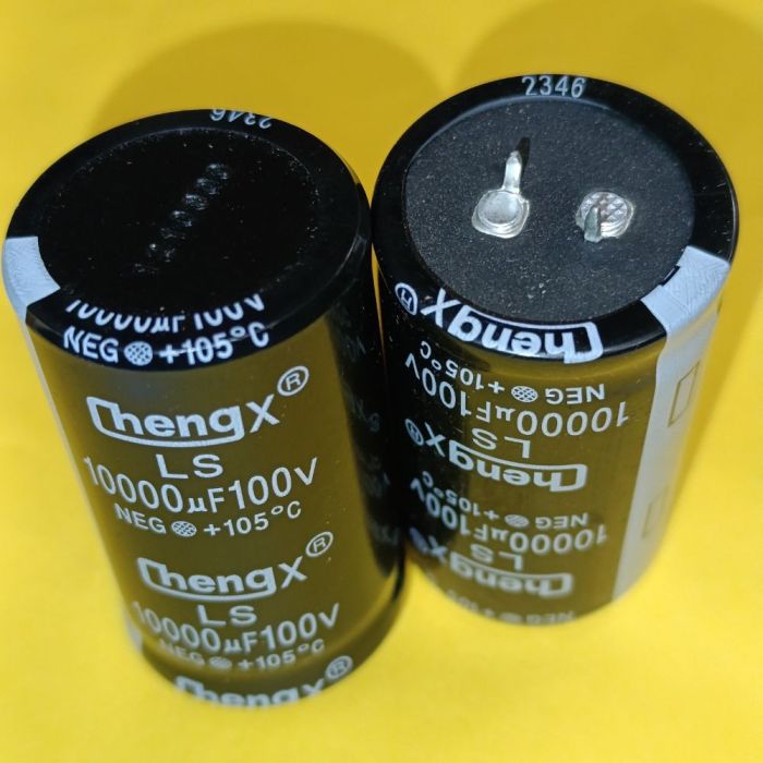 10000мкф 100в 105°C LS конденсатор електролітичний 35*60 ChengX