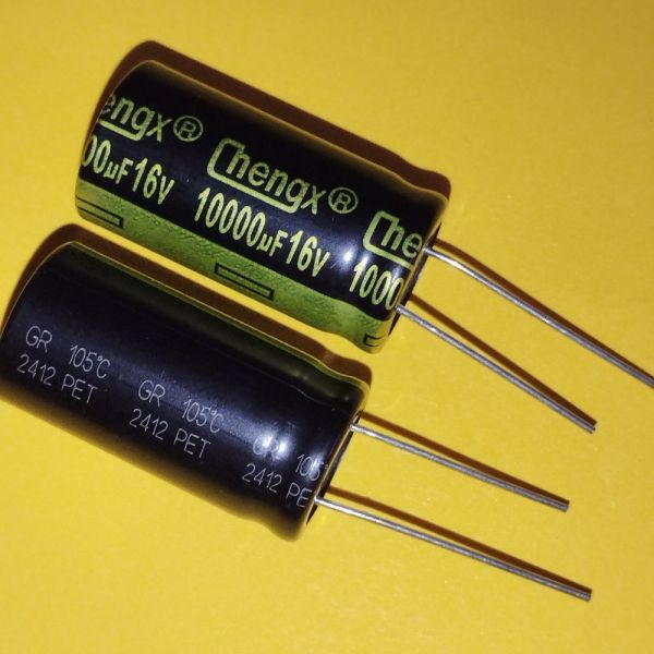 10000mkF 16V 105°C електроліт 16*30 ChengX GR