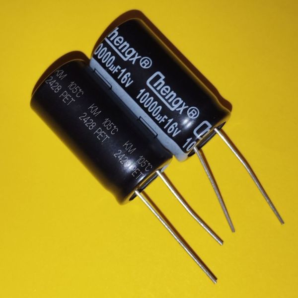 10000mkF 16V 105°C електроліт 16*30 ChengX KM