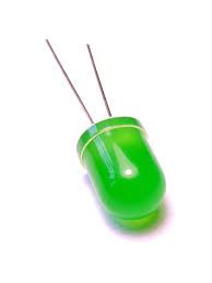 Светодиод 10мм 3В зеленый 10003GD 40мкд 60° диффузная линза