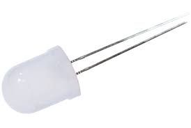 Світлодіод 10мм 3В 7 комбінацій кольорів миготливий плавний (цикл 30сек) 10003RGВW-В матова лінза