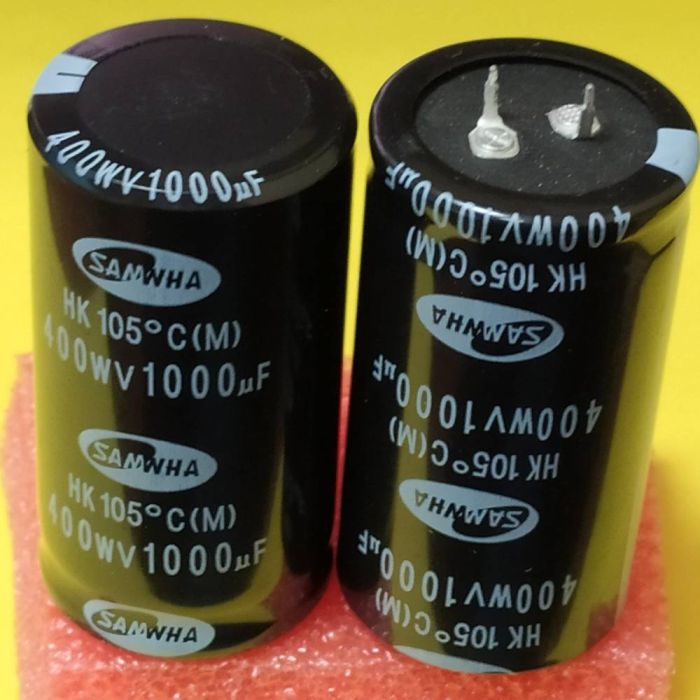 1000mkf 400v (105°C) електроліт HK 35*65 SAMWHA