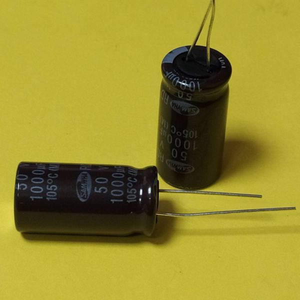 1000mkf 50v (105°C) електроліт <RD> 13*25 SAMWHA