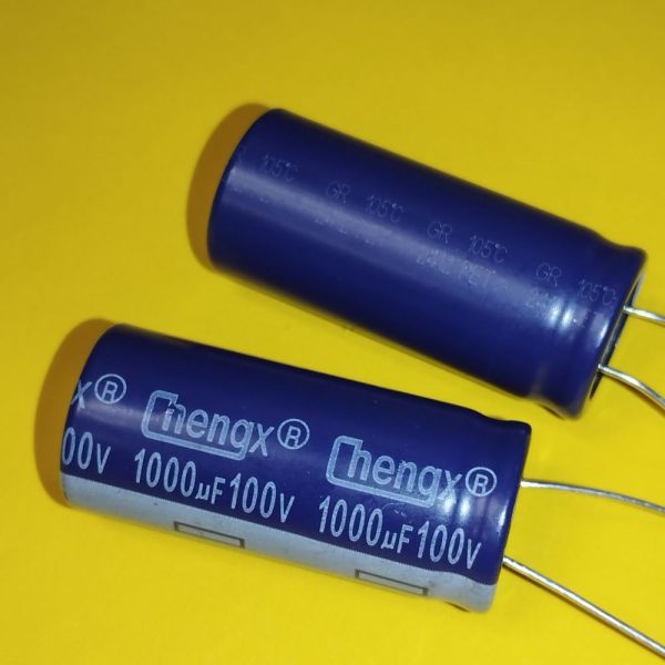1000мкф 100в 105°C електроліт GR 18*40 ChengX