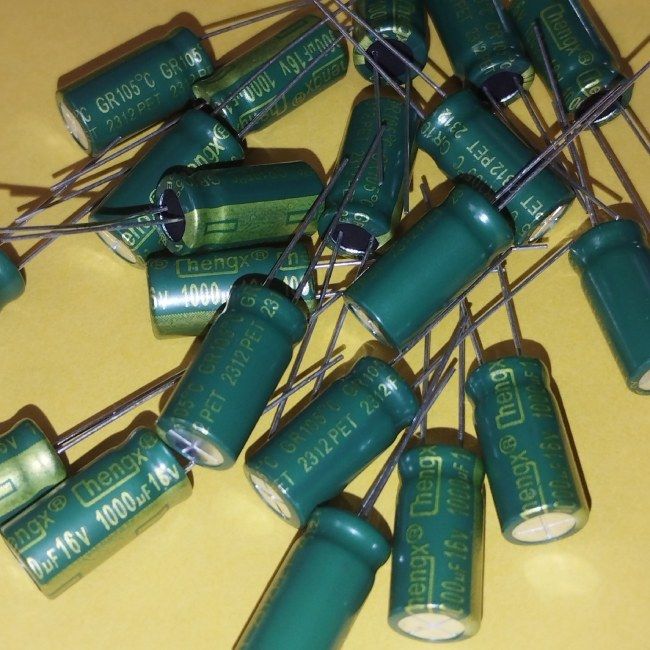 1000mkF 16V 105°C 8*16мм GR конденсатор комп'ютерний електролітичний низький імпеданс low esr chengx