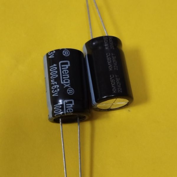1000мкф 63в 105°C електроліт KM 16*25 chengx