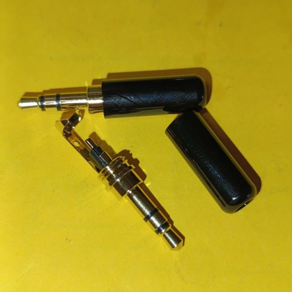 Штекер 3,5 мм стерео, Sennheiser, метал корпус, чорний