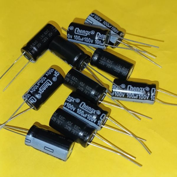 100мкф 100в 105°C KM конденсатор електролітичний 10*20 ChengX