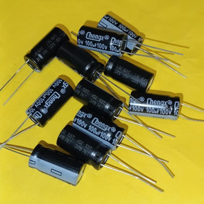 100мкф 100в 105°C KM конденсатор електролітичний 10*20 ChengX