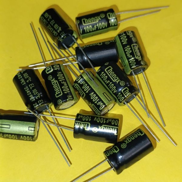 100мкф 100в 105°C EL конденсатор електролітичний 10*20 ChengX