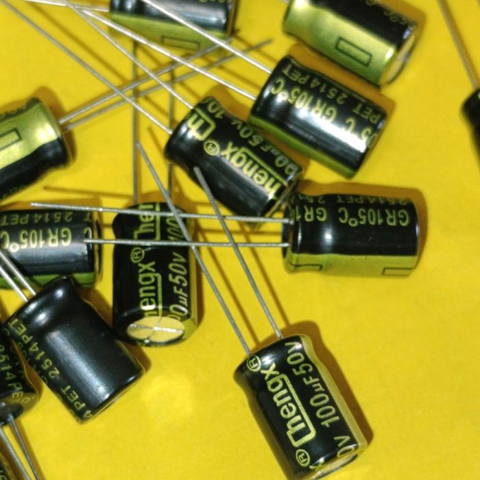 100мкф 50в 105°C электролит GR 8*12 ChengX