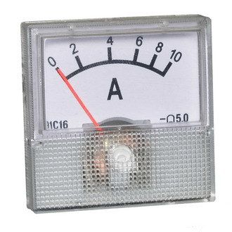 Амперметр стрілочний 10А без шунту розмір 40х40