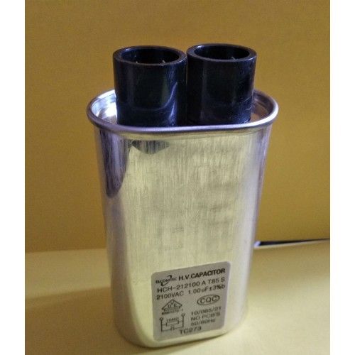 КОНДЕНСАТОР ВИСОКОВОЛЬТНИЙ 1,0mkF 2100V для мікрохвильової печі