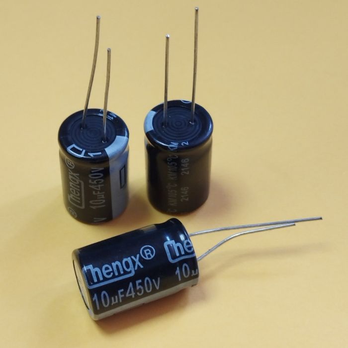 10mkF 450V 105°C 13x21мм електороліт chengx