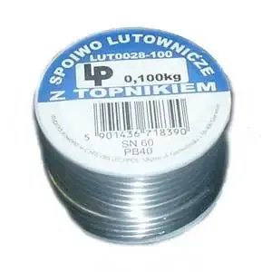 Припій LP (Польща) Solder wire S-Sn60Pb40 2мм 0,1 кг