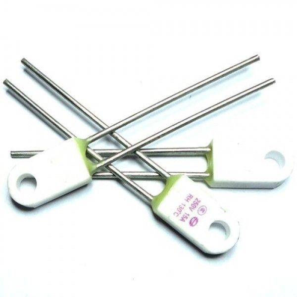 Термозапобіжники керамічні (RH-02 "підкова") для нагрівачів (авто, котли та ін.) 15А 250V 135°C