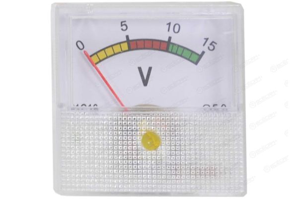 Вольтметр стрілочний 15В Розмір 40х40
