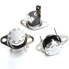 KSD301 16A 250В 110°C термостат (норм/замкн., вертикальний контакти, нерухомий фланець)