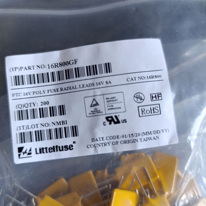 Самовосстанавливающийся предохранитель 16R800GF (8A 16V)