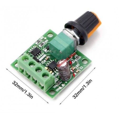 РЕГУЛЯТОР СКОРОСТИ ДВИГАТЕЛЯ ШИМ 1803BK 1.8V-15VDC 30ВТ