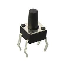KFC-A06-H, 6x6xH=9.5mm DIP тактова кнопка Daier