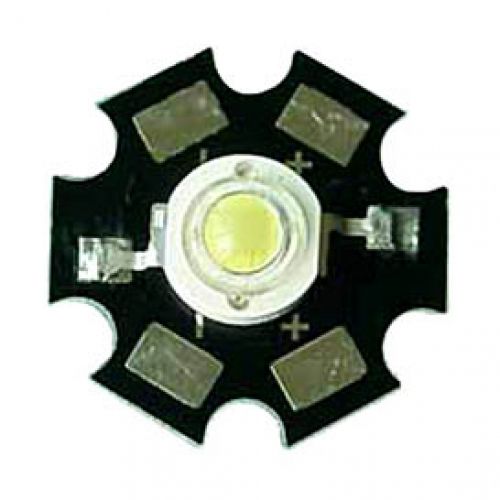 Світлодіод 1ВТ на платі STAR холодний білий 6500К 3.0-3.2В 90LM