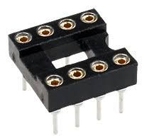 KLS1-217-08-Z-1 (SCSM-08) DIP крок 2.54мм панелька цангова 8 контактів KLS