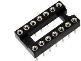 KLS1-217-14-Z-1 (SCSM-14) DIP крок 2.54мм панелька цангова 14 контактів KLS