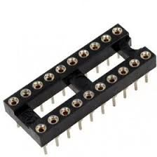 KLS1-217-20-Z-1 (SCSM-20) DIP крок 2.54мм панелька цангова 20 контактів KLS