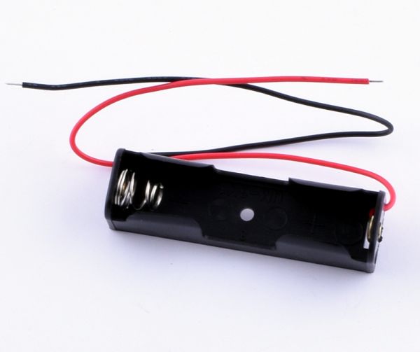 KLS5-801-B, держатель для 1 батареи АА провод 15см.