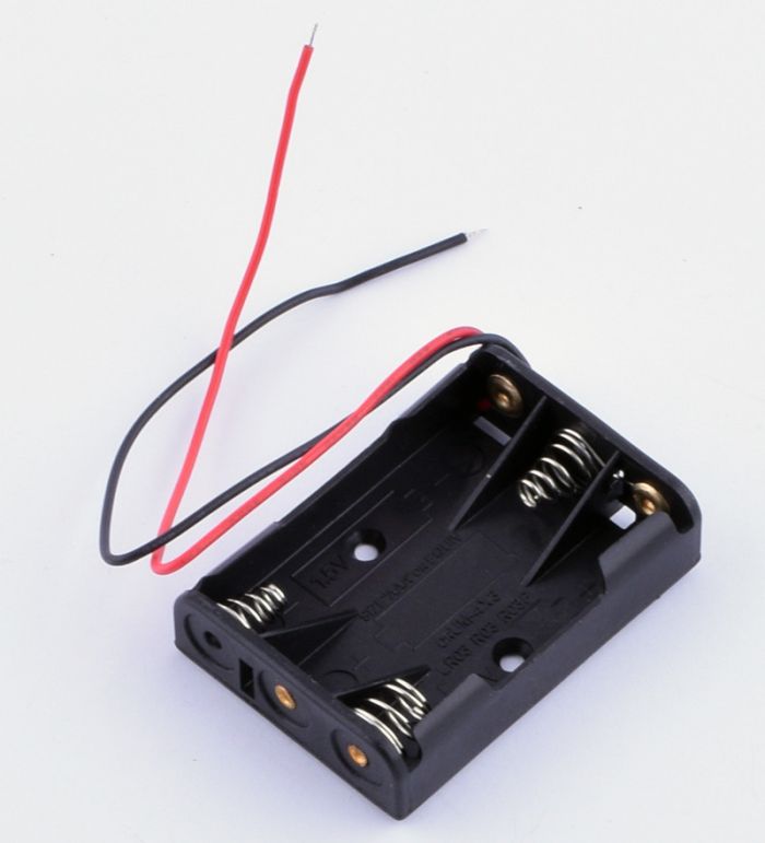 KLS5-819-B, тримач для 3 батарей ААА провід 15см.