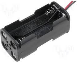 KLS5-821-B, держатель для 4 батареи ААА провод 15см. (вертикаль)
