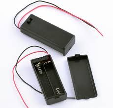 KLS5-828-B, держатель для 2 батареи ААА провод 15см. (крышка)