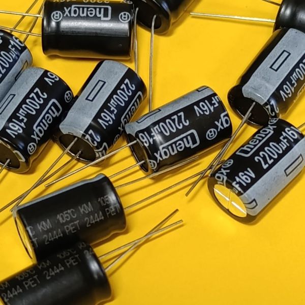 2200мкф 16в 105°C KM конденсатор електролітичний 13*20 ChengX